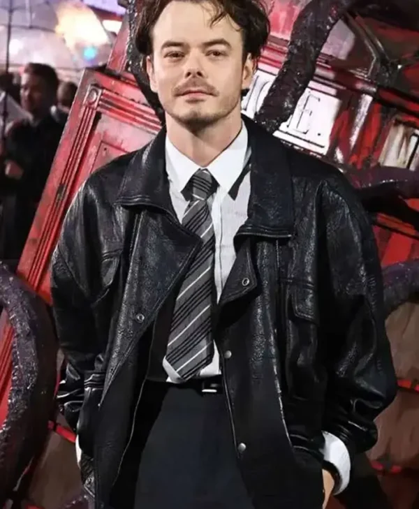 Stranger Things S05 UK Special Screening Charlie Heaton Jacket