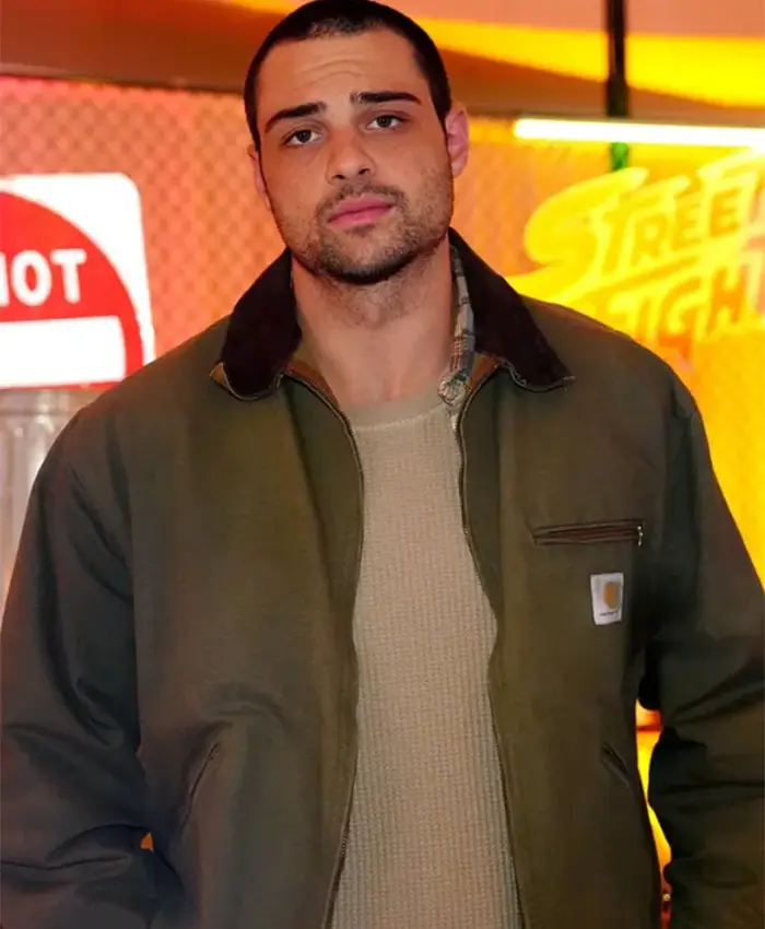 Street Fighter Noah Centineo Green Jacket
