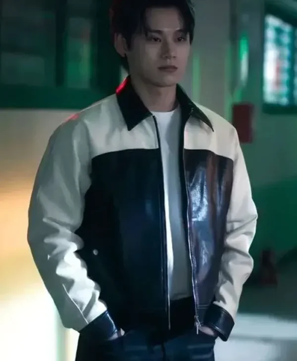Study Group Cha Woo-min Leather Jacket
