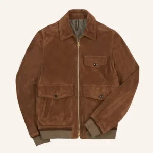 Suede Bomber Jacket