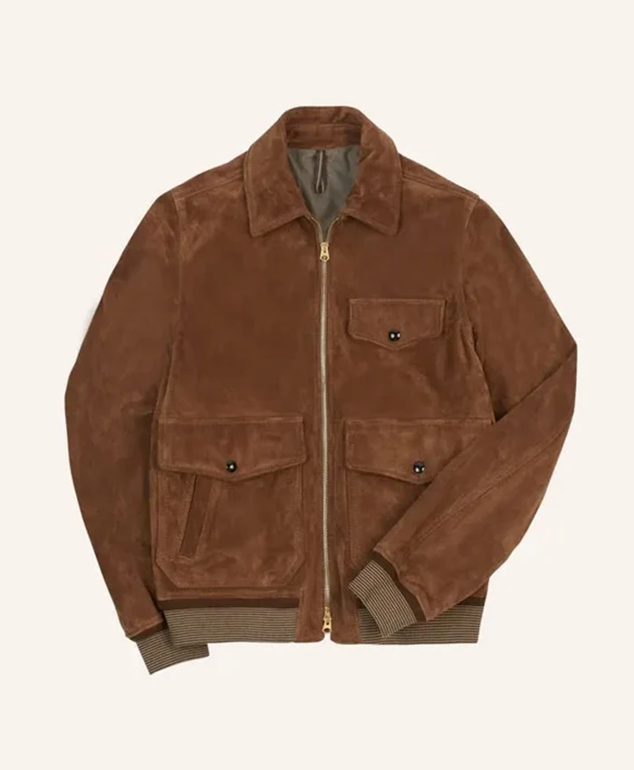 Suede Bomber Jacket