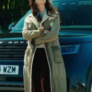 Suede Leather Shearling Coat