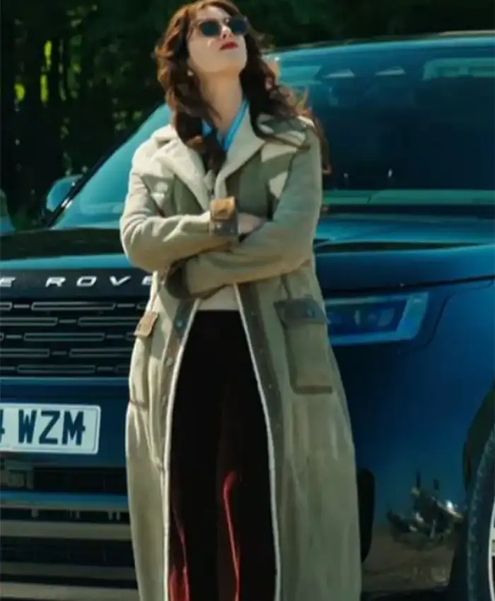 Suede Leather Shearling Coat