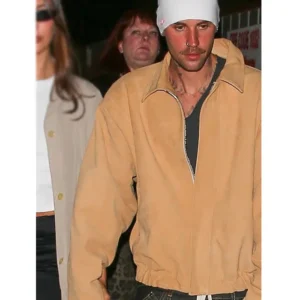 Suede Streetwear Bomber Jacket