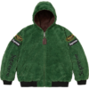 Supreme Vanson Leathers Reversible Quilted Hooded Green Jacket