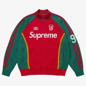 Supreme x Umbro Red and Green Zip-up Jacket