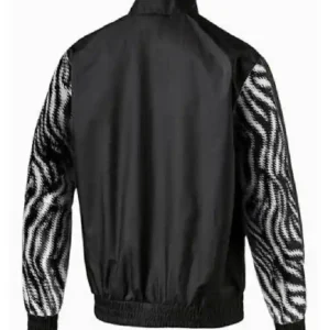 Ted Lasso S04 Toheeb Jimoh Zebra Printed Black Jacket