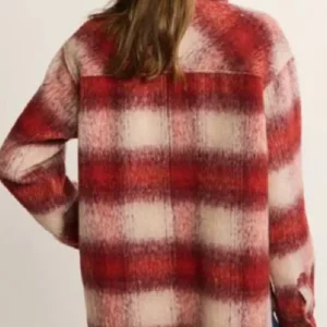 The Jetty Ruby Stokes Red Plaid Jacket For Sale