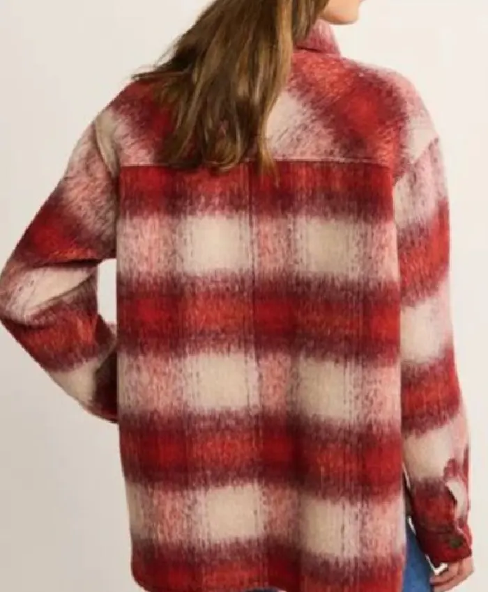 The Jetty Ruby Stokes Red Plaid Jacket For Sale