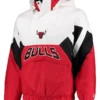 The Line-Up Oxford Chicago Bulls Hooded Half-Zip Jacket