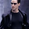The Matrix Neo Black Cotton Trench Coat