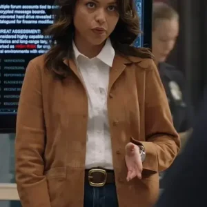 The Rookie 2026 Alyssa Diaz Suede Leather Jacket
