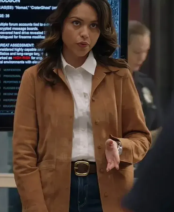 The Rookie 2026 Alyssa Diaz Suede Leather Jacket