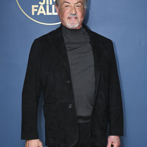 The Tonight Show Sylvester Stallone Black Suede Blazer