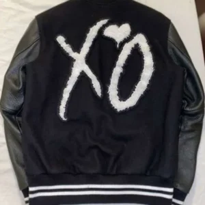 The Weeknd Canadian Singer Black Varsity Jacket