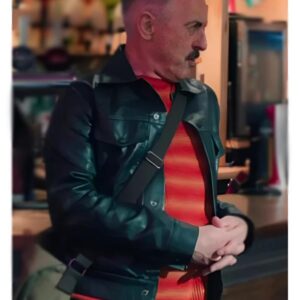 Tip Toe 2026 Alan Cumming Black Leather Jacket for sale