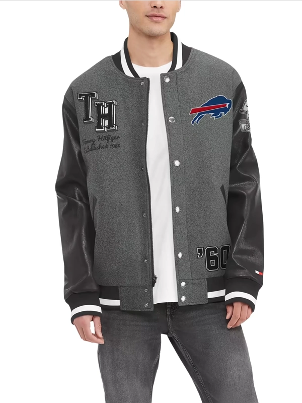 Tommy Hilfiger Buffalo Bills Gunner Varsity Jacket