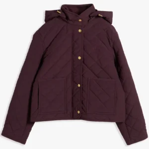 Tommy Hilfiger Crest Embroidered Square Quilted Jacket
