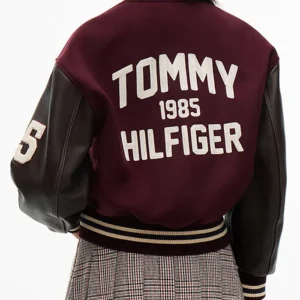 Tommy Hilfiger Wool Blend Leather Varsity Jacket