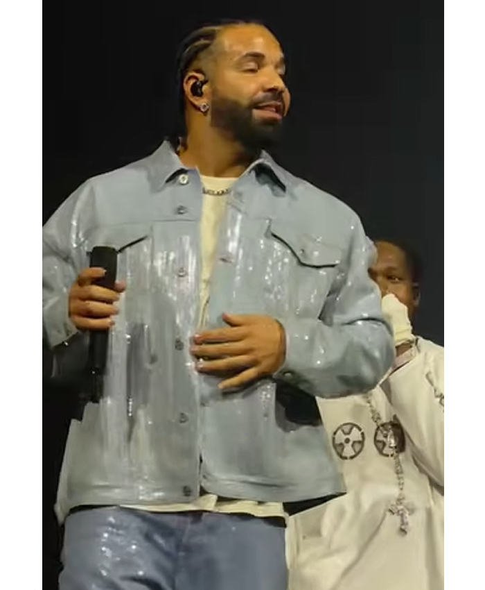 Toronto Tour Surprise Guest Drake Blue Jacket