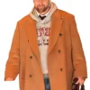 Travis Kelce NYC Brown Coat