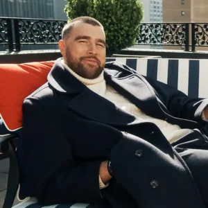 Travis Kelce Tommy Hilfiger Wool Peacoat