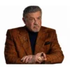 Tulsa King S04 Sylvester Stallone Brown Check Blazer