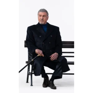 Tulsa King S4 Sylvester Stallone Black Coat