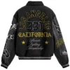 UFC 331 Full-Snap Black Varsity Jacket