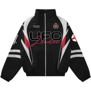 UFC London Full-Zip Up Black Jacket