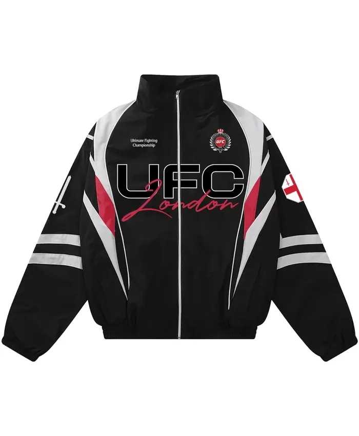 UFC London Full-Zip Up Black Jacket