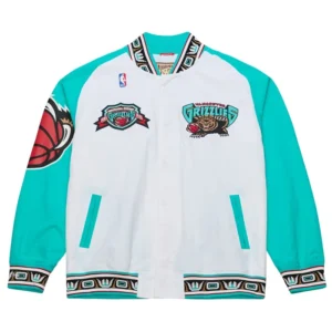 Vancouver Grizzlies White 1995 Warm Up Jacket
