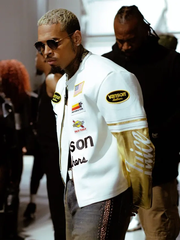 Vanson Leathers X Chris Brown Jacket For Sale