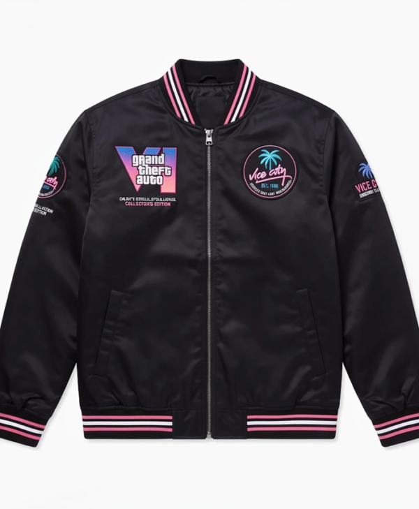 Vice City Black Bomber Jacket