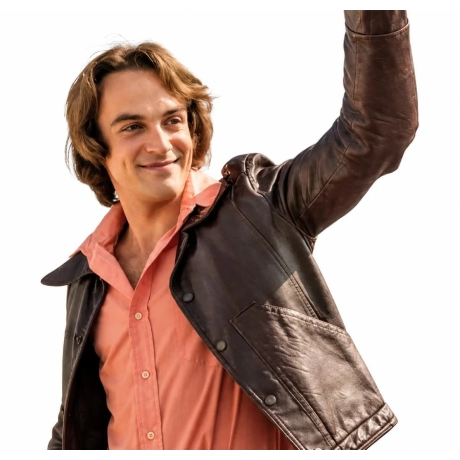 Villeneuve Rise of a Champion 2026 Neil Webb Brown Leather Jacket