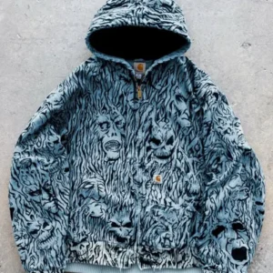 Wall of flesh Destroyed Vintage Dyed Carhartt Jacket