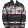 Yellowstone Nordic Pattern Zip-Up Knit Sweater