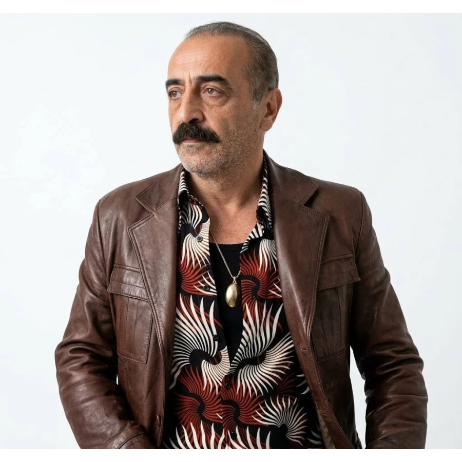 Yılmaz Erdogan Brown Leather Blazer