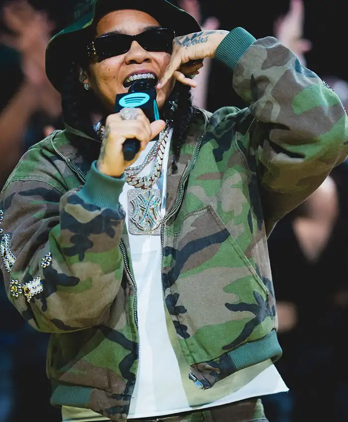 Young M.A Barclays Center NY Liberty Camouflage Jacket