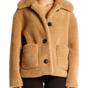 Zara Teddy Bear Cropped Jacket