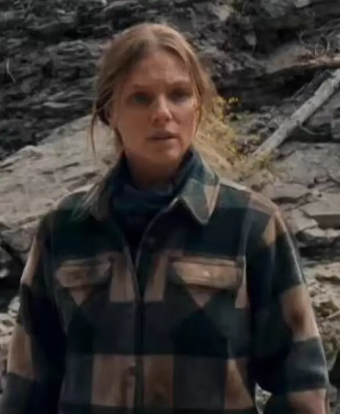 anna pigeon EP5 checkered jacket