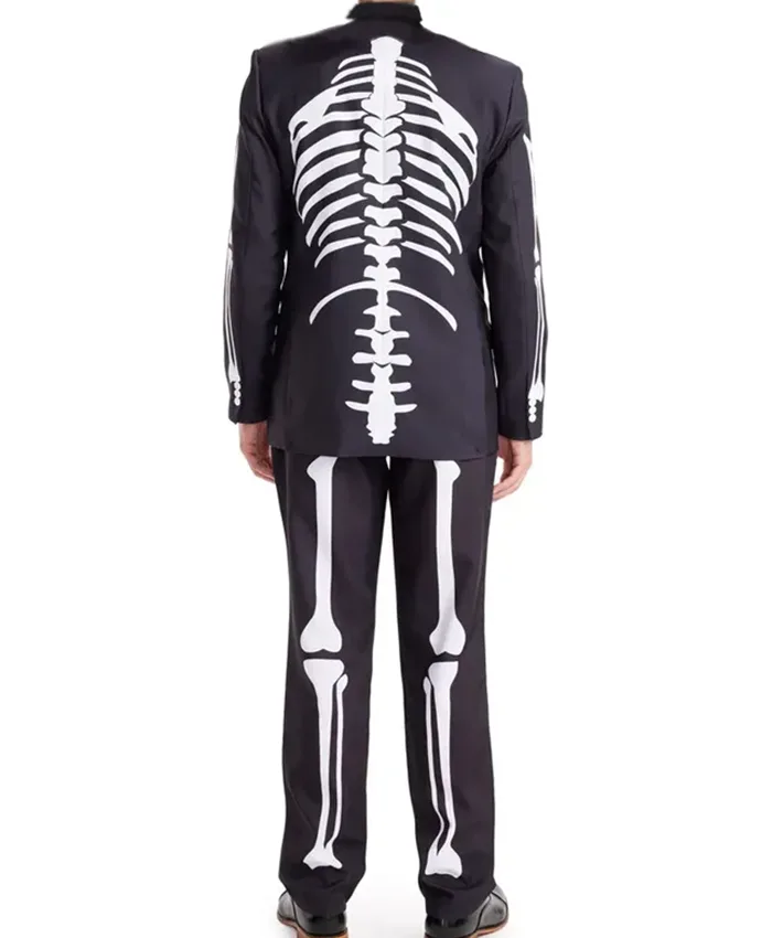 black Halloween Skeleton Suit For Sale
