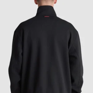 black Manchester United x Adidas EQT Quarter-Zip Top