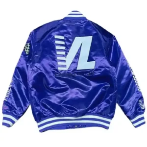 blue Headgear Crenshaw Victory Lap Satin Jacket