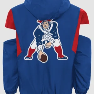buy 2026 Patriots Starter Throwback Half-Zip Jacket