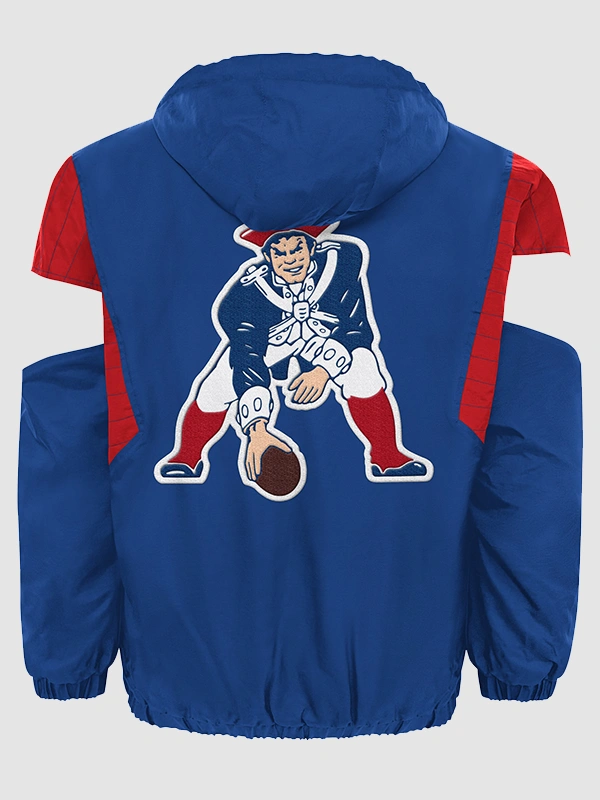 buy 2026 Patriots Starter Throwback Half-Zip Jacket