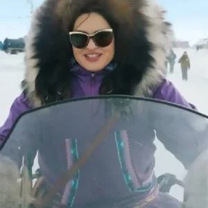 buy Anna Lambe Purple Parka Coat