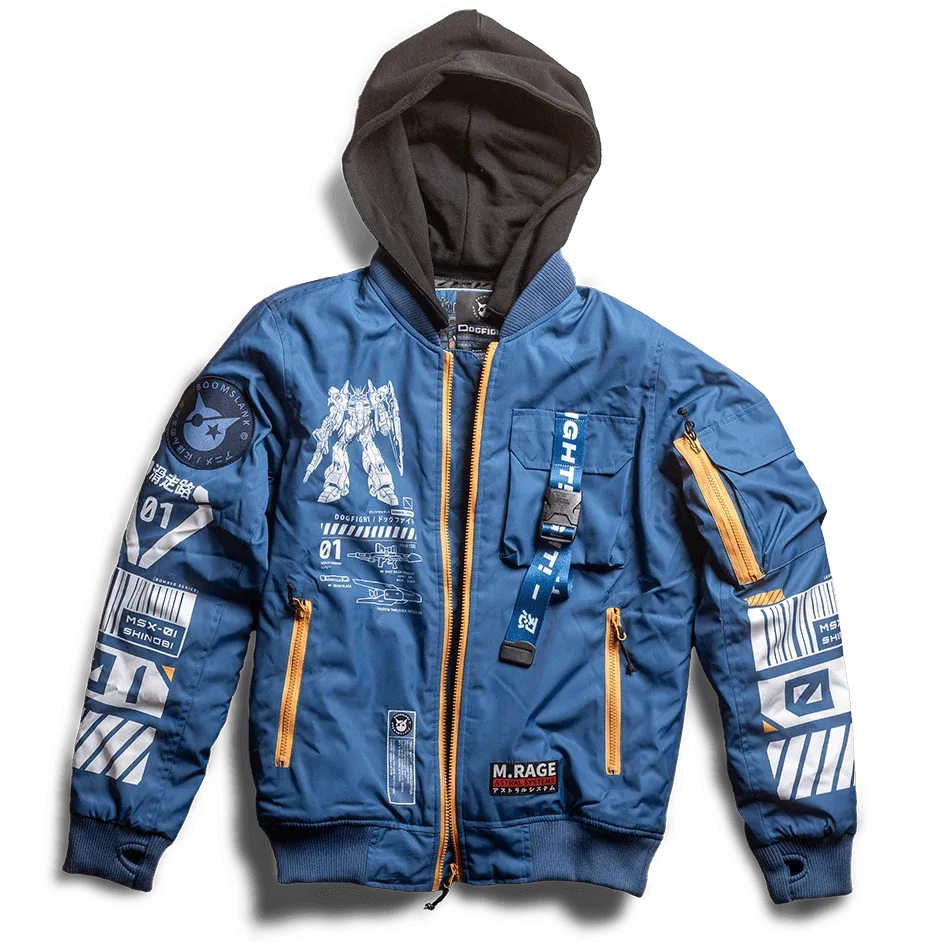 buy Dogfight Boomslank x M.RAGE Blue Bomber Jacket