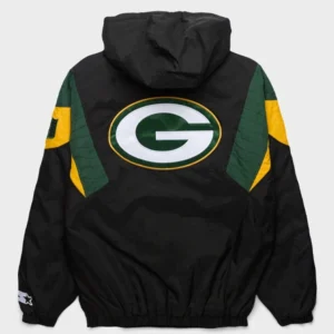 buy Green Bay Packers Starter Blackout Breakaway Jacket