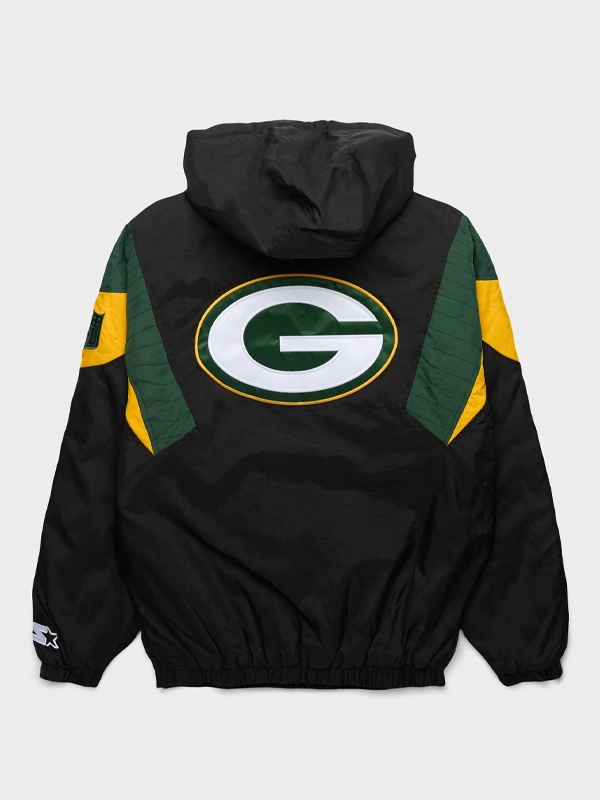 buy Green Bay Packers Starter Blackout Breakaway Jacket